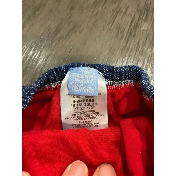 Disney Baby Girls Denim Ruffle Skirt Multicolor 6-9m baby - Picture 2 of 3